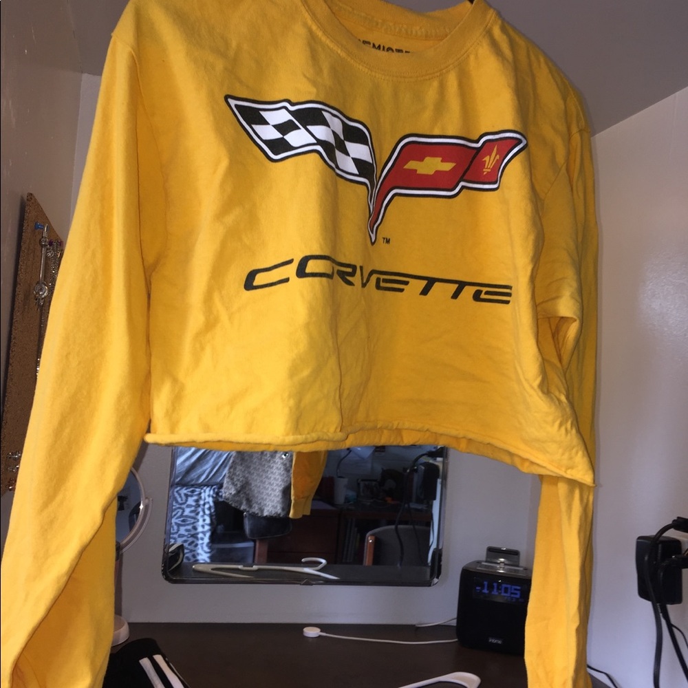 Long sleeve crop top